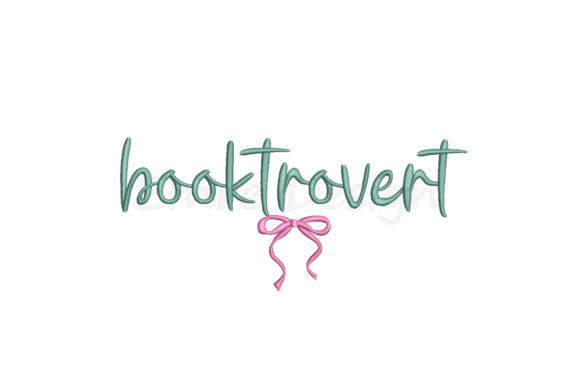 Booktrovert: A Whimsical Embroidery Design for Craft Fair Charm