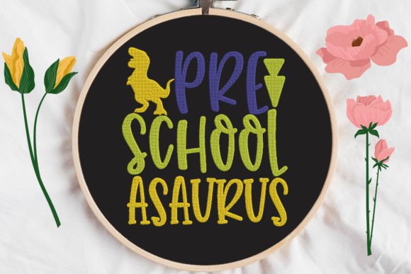 Creative Embroidery for Boutique Schoolwear: A Designer’s Take on Pre-School Asaurus, Elementary