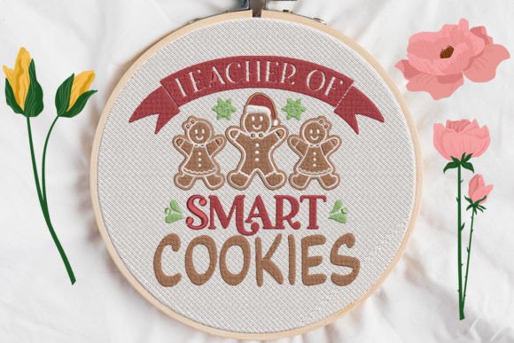 h1>Teacher of Smart Cookies: A Seasonal Embroidery Design with Charm and Versatility
