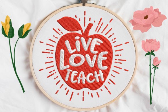 Live Love Teach Apple Teaching: A Seasonal Embroidery Designer’s Review
