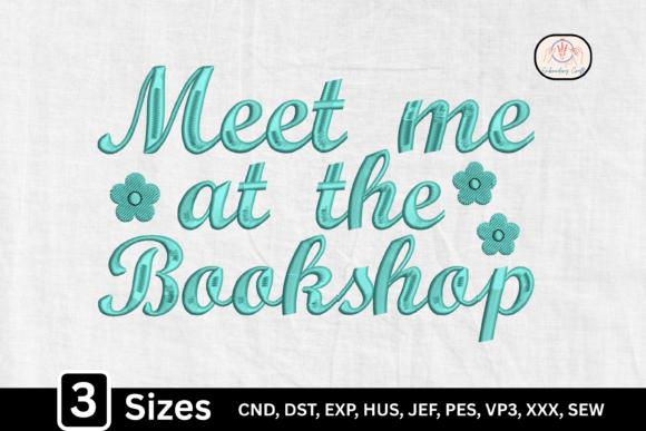 Meet Me at the Bookshop: Embroidery Design Review
