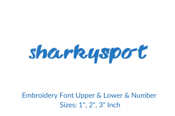 Sharky Spot Font: A Charming Choice for Personalized Embroidery