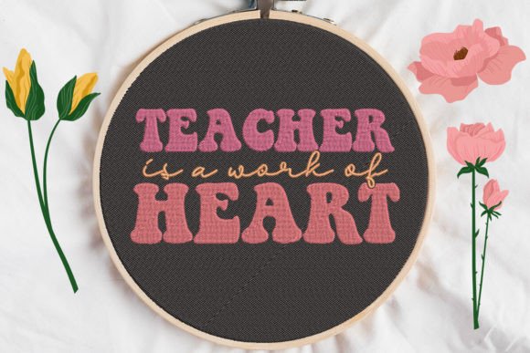 Teacher Is a Work of Heart: A Seasonal Embroidery Review